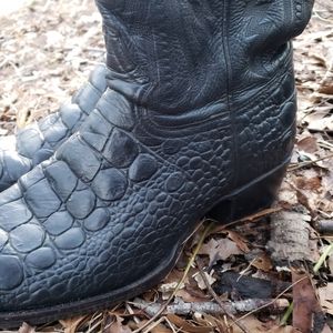 Black Alligator cowboy boots